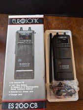 Vintage Eurosonic ES-200 handheld CB Radio 40 Channel FM Boxed with Accessories 