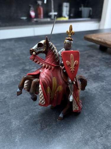 Schleich red horse knight - schleich,