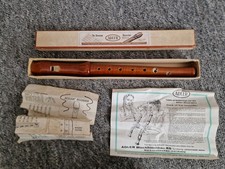 Vintage adler wooden recorder - vintage,