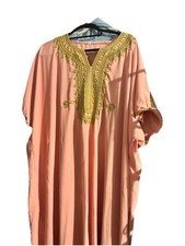 Pink Embroidered Moroccan