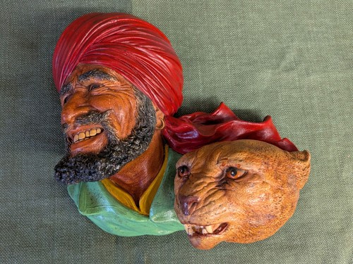 Bossons chalkware head - chalkware,