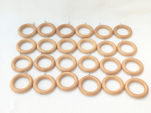 Wooden curtain rings wood with - curtain,