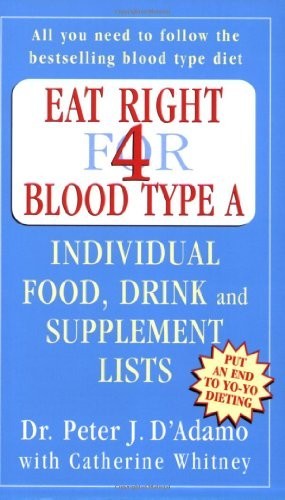 Eat right for blood type - for, a