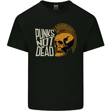 Punks Not Dead Skinhead Skull Mens Light Cotton T-Shirt
