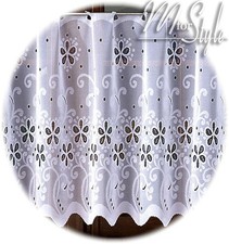 White Kitchen Cafe Net Curtain