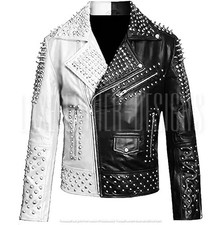 Mens Studded Leather jacket