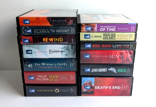 Audio book cds - book, and