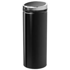 HOMCOM Automatic Hand Sensor Dustbin Kitchen Waste Bin Rubbish Can 50L Black