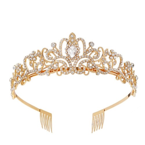 Vintage rhinestone crown with - rhinestone,
