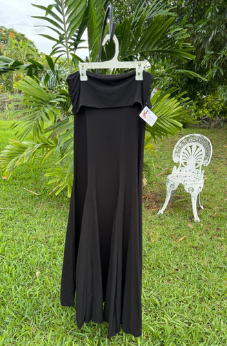Long black flamenco skirt - flamenco, made