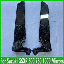 1Pair NEW For Suzuki GSXR 600 Mirrors Wing Adjustable Rotating Rearview Mirror