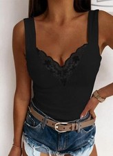 Plus Size Womens Lace Tank
