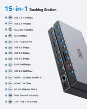 USB C Docking Station,15 in 1