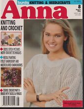 Anna from Burda August 1992 with Pull-Out Patterns Knitting And Crochet
