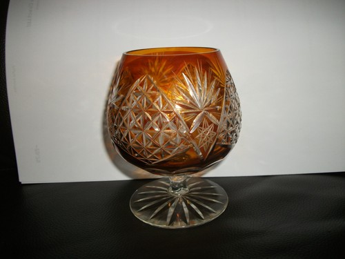 Vintage 1950s glass - glass, orange