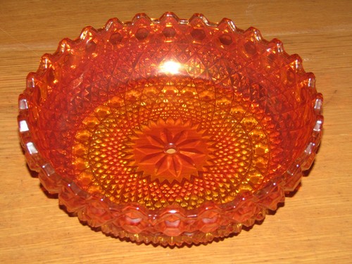 Vintage coloured orange glass - vintage,