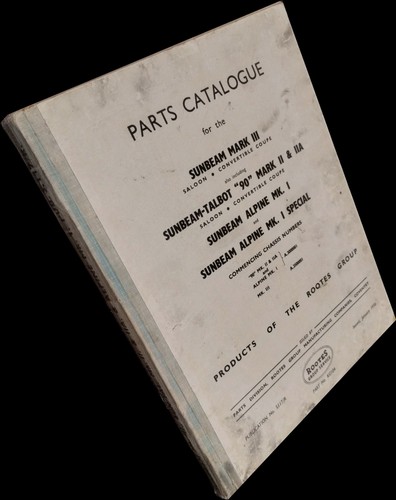 1956 parts catalogue for - 1956,