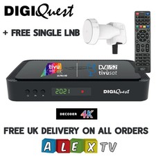 Digiquest Q90 4K UHD with Activated Italian Tivusat Card OFFER WITH FREE LNB