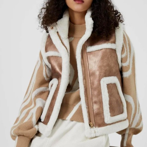French connection faux fur - french,