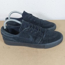 Mens Nike SB Stefan Janoski Zoom Black Suede Skate Trainers UK 8 Shoes Sneakers 