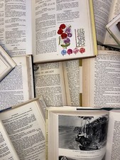 20 Old Vintage Book Pages For Scrapbooking Collage Mixed Media Paper Collaging