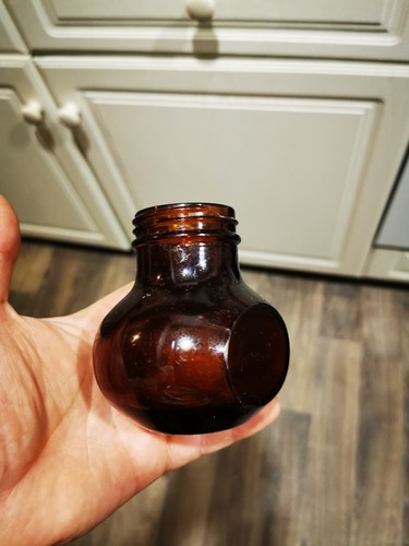 Vintage glass bovril jar - ,