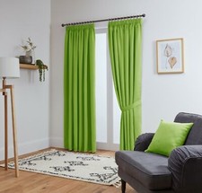 Blackout Curtains Thermal Pencil Pleat Tape Top - Energy Saving + Tie Backs