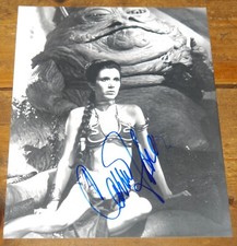 CARRIE FISHER HAND SIGNED AUTOGRAPHED STAR WARS 10X8 PHOTO IN PERSON UACC DEALER