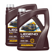 2x 5L Legend Extra 0W30 Car Engine Motor Oil Synthetic Longlife Mannol 7919 10L