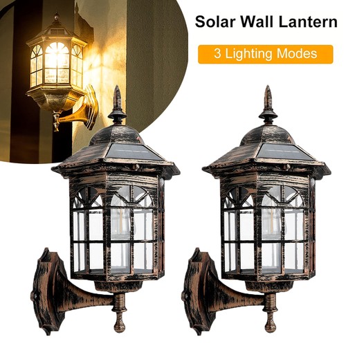 2pk solar wall lantern light - lantern,