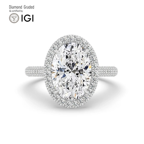 Oval diamond engagement - oval,