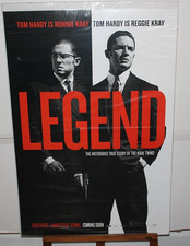 ORG MOVIE POSTER LEGEND teaser DS 1sh '15 image of Tom Hardy, both Kray twins"