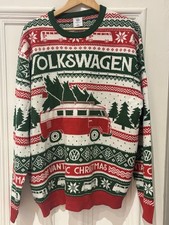 VW Volkswagen 2XL XXL car camper Van Touring motor Xmas Christmas jumper