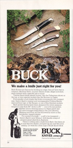 Buck knives vintage 1980s - buck,