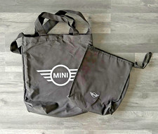Official Mini Cooper Car Mini Accessories Black Bag and Tote Bag EMPTY Canvas