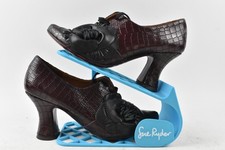 Chie Mihara Burgundy Mock Croc Floral Detail Heels EU 40 UK 7 Not Boxed