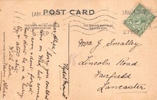 FAMILY HISTORY - GENEALOGY - POSTCARD - SMALLEY - FAIRFIELD LINCOLN ROAD