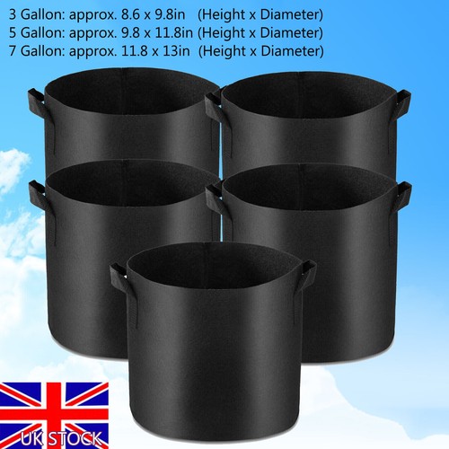 Pack fabric grow pots - 10,