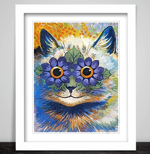 Funny cat louis wain - cat, by