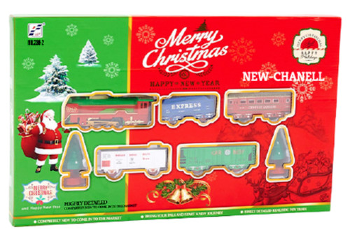 Large christmas track train - track,