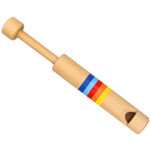 Pull push wooden whistle - wooden,