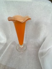 Bright orange stained glass