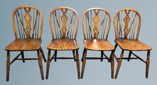 Set of Four Stick Back Windsor Chairs