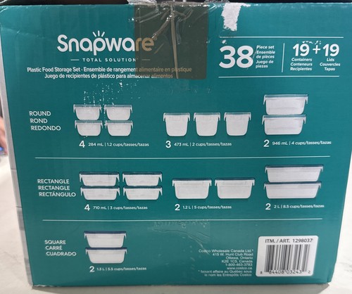 Snapware clear bpa plastic - clear, bpa-plastic