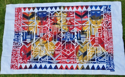 Vintage bali batik art wall - vintage,