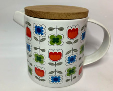 Sagaform Blossom Teapot Camilla Engdahl Sweden Scandi Retro Floral Teapot