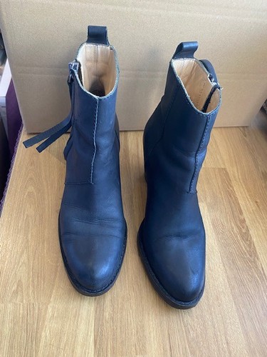 Acne ladies black leather - acne,