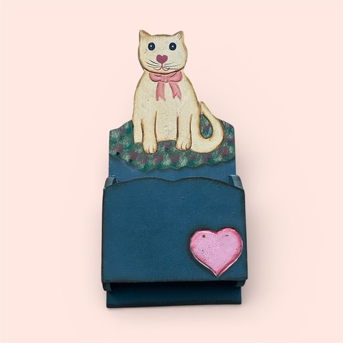 Folkart hand painted - hand, cat