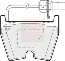 APEC PAD1378 Brake Pad Set For