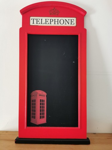 Red phone box magnetic memo - box,